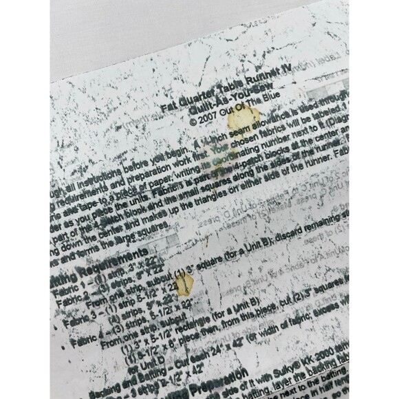 Unfinished Patchwork Xmas Quilt Top Table Runner Kit - "Quilt-As-You-Sew"  *READ - Picture 6 of 7